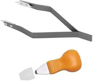 2 Pcs Spring Bar Tool, Watch Band Tool, Watch Repair Kit with Double-Ended Strap Remover and 1 Orange Pry Knife, Durable Accessory for Watchmaker and Repairer 2 Pcs Spring Bar Tool, Watch Band Tool, Watch Repair Kit with Double-Ended Strap Remover and 1 Orange Pry Knife, Durable Accessory for Watchmaker and Repairer