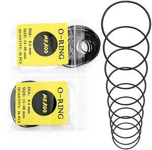 56 Pcs 0.6mm Waterproof Rubber Watchs Seal Washers Ring Watch Gasket, Watch Repair Tools for Watchs Back Cover O Ring Watch Gasket Rubber Seals 56 Pcs 0.6mm Waterproof Rubber Watchs Seal Washers Ring Watch Gasket, Watch Repair Tools for Watchs Back Cover O Ring Watch Gasket Rubber Seals
