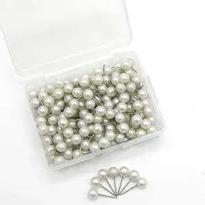 500 Pack Map Pins, Map Tacks Round Head Push Pins - Steel Point Map Markers & Thumb Tacks for Travel Maps, Bulletin Boards, Cork Board, Office & Professional DIY Crafts, Pearl White 500 Pack Map Pins, Map Tacks Round Head Push Pins - Steel Point Map Markers & Thumb Tacks for Travel Maps, Bulletin Boards, Cork Board, Office & Professional DIY Crafts, Pearl White