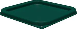 FoodService Products Squares Square Food Storage Container Lid with Stackable Design for Catering, Buffets, Restaurants, Proprietary Blend, 2 To 4 Quarts, Forest Green FoodService Products Squares Square Food Storage Container Lid with Stackable Design for Catering, Buffets, Restaurants, Proprietary Blend, 2 To 4 Quarts, Forest Green