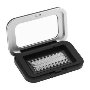 Magnetic Needle Holder Case with Clear Acrylic Lid, Sewing Needle Keeper with 25 Needles Included, Portable Strong Magnet Pin Storage Case for Sewing, Quilting and Crafts Magnetic Needle Holder Case with Clear Acrylic Lid, Sewing Needle Keeper with 25 Needles Included, Portable Strong Magnet Pin Storage Case for Sewing, Quilting and Crafts