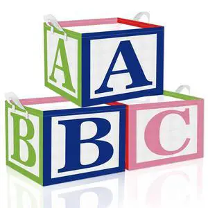 3pcs ABC Back to School Fabric Teacher Storage Bins Baskets with Handles for Classroom Organization Home and Elementary School Supplies 3pcs ABC Back to School Fabric Teacher Storage Bins Baskets with Handles for Classroom Organization Home and Elementary School Supplies