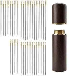 37pcs Sewing Needles Set, Big Eye Knitting Needles Sewing Pins | Embroidery Needles for Hand Sewing Quilting Needles with Storage Tube, Stainless Steel Sewing Supplies for Sewing Crafts 37pcs Sewing Needles Set, Big Eye Knitting Needles Sewing Pins | Embroidery Needles for Hand Sewing Quilting Needles with Storage Tube, Stainless Steel Sewing Supplies for Sewing Crafts