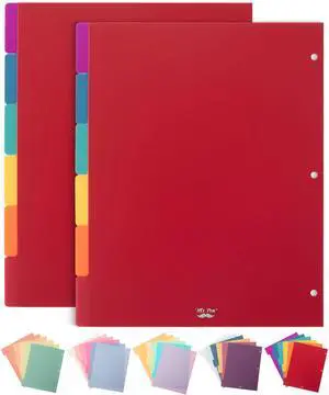Dividers for 3 Ring Binder, 2 Sets, 6 Pack/Set, 12 pcs | Letter Size, Binder Dividers with Tabs for Student, Teacher, Office, Home Organizers Dividers for 3 Ring Binder, 2 Sets, 6 Pack/Set, 12 pcs | Letter Size, Binder Dividers with Tabs for Student, Teacher, Office, Home Organizers