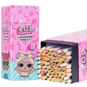 L.O.L. Surprise! Colouring Pencils for Kids 72 Pencils Colouring Box Assorted Colours Art Supplies Children Girls Gifts L.O.L. Surprise! Colouring Pencils for Kids 72 Pencils Colouring Box Assorted Colours Art Supplies Children Girls Gifts