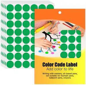 TRTAPE 1 Inch Colored Dot Stickers Round Labels, 15 Sheets Circle Stickers | Colored Circle Label 15 Sheets 720PCS, Strong Adhesive, Writable with Permanent Marker, Bright Color for Organizing Invento TRTAPE 1 Inch Colored Dot Stickers Round Labels, 15 Sheets Circle Stickers | Colored Circle Label 15 Sheets 720PCS, Strong Adhesive, Writable with Permanent Marker, Bright Color for Organizing Invento