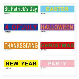 Holiday Color Coded Labels Multi-Pack - 40PCS Seasonal Decoration Storage Stickers for Christmas, Halloween, Easter - Labels for Home, Office & Classroom Organization,Moving Supplies | Color-coded wri Holiday Color Coded Labels Multi-Pack - 40PCS Seasonal Decoration Storage Stickers for Christmas, Halloween, Easter - Labels for Home, Office & Classroom Organization,Moving Supplies | Color-coded wri