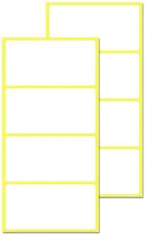 100 Pieces, 3" x 1.5" - Labels Stickers for Storage Bins - Matte White | Adhesive Sticky Labels to Write On, for Organizing, Moving Boxes, Containers 100 Pieces, 3" x 1.5" - Labels Stickers for Storage Bins - Matte White | Adhesive Sticky Labels to Write On, for Organizing, Moving Boxes, Containers