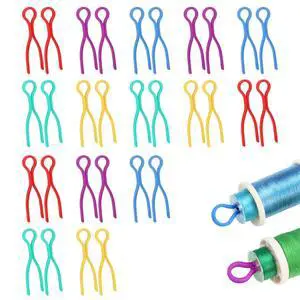 10Pcs Plastic Bobbin Thread Holders-5 Colors Bobbin Clips for Sewing Machine Quilting,Perfect for Matching Bobbin Threads with Spools (10) 10Pcs Plastic Bobbin Thread Holders-5 Colors Bobbin Clips for Sewing Machine Quilting,Perfect for Matching Bobbin Threads with Spools (10)