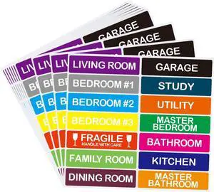 140 Pcs Home Moving Color Coding Labels, Livingroom, Bedroom, Kitchen, Dining Room, Bathroom Label, 14 Spaces Sticker/Sheet10 Sheets 1×4 Inch 140 Pcs Home Moving Color Coding Labels, Livingroom, Bedroom, Kitchen, Dining Room, Bathroom Label, 14 Spaces Sticker/Sheet10 Sheets 1×4 Inch