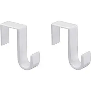 Over The Door Hooks Hangers, Laundry Hanger White Plastic 2 Pack Coats Towels Clothes,White Over The Door Hooks Hangers, Laundry Hanger White Plastic 2 Pack Coats Towels Clothes,White