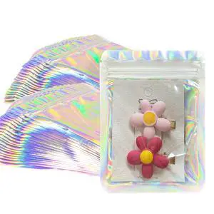 Holographic Bags 100pcs Mylar Bags 3x4 inches Resealable Bag with Party Favor Bag Coffee Storage for Small Business Holographic Bags 100pcs Mylar Bags 3x4 inches Resealable Bag with Party Favor Bag Coffee Storage for Small Business