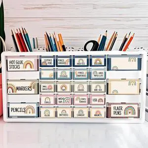 54Pcs Teacher Toolbox Labels Classroom Decoration Self-Adhesive Boho Rainbow Toolbox Sticker Boho Tool Box Storage Decal Rainbow Organizer Container Decor for Back to School Teacher Supplies 54Pcs Teacher Toolbox Labels Classroom Decoration Self-Adhesive Boho Rainbow Toolbox Sticker Boho Tool Box Storage Decal Rainbow Organizer Container Decor for Back to School Teacher Supplies