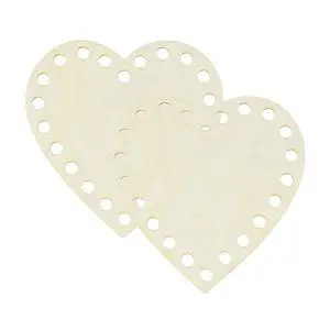 2Pcs Crochet Basket Base, 4 x 4 Inch Heart Shape Basket Bottoms Shaper Blank Wooden Base Bag Making Supplies Weaving Knitting Kit for DIY Crochet Shoulder Bag Handbag Purse Craft 2Pcs Crochet Basket Base, 4 x 4 Inch Heart Shape Basket Bottoms Shaper Blank Wooden Base Bag Making Supplies Weaving Knitting Kit for DIY Crochet Shoulder Bag Handbag Purse Craft