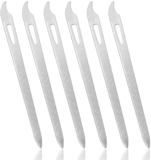 6 Pcs Metal Nail File, Nail Cleaner, Nails Files for Natural Nails | Thin Durable Nail Filer with Cleaner Tip Manicure Pedicure Toenails Tools with Curved Sharp Pointed Tip for Natural Nails 6 Pcs Metal Nail File, Nail Cleaner, Nails Files for Natural Nails | Thin Durable Nail Filer with Cleaner Tip Manicure Pedicure Toenails Tools with Curved Sharp Pointed Tip for Natural Nails