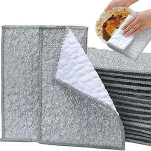 xingjieyun New Scratch-Resistant Multi-Functional Metal Wire Dish Cloth, Double-Sided for Wet and Dry use, Suitable for Washing Dishes, cookware, Sinks, stoves, and Kitchen Cleaning(2PCS) xingjieyun New Scratch-Resistant Multi-Functional Metal Wire Dish Cloth, Double-Sided for Wet and Dry use, Suitable for Washing Dishes, cookware, Sinks, stoves, and Kitchen Cleaning(2PCS)
