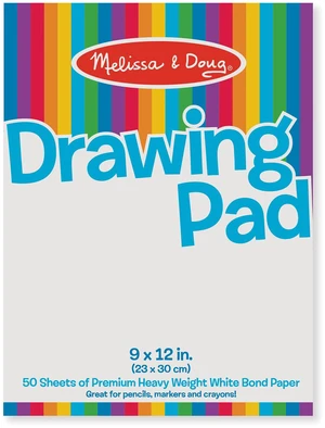 Drawing Pad (9 x 12 inches) with 50 Sheets of White Bond Paper Drawing Pad (9 x 12 inches) with 50 Sheets of White Bond Paper