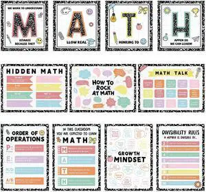 Gilprop 11 Pcs Composition Notebook Math Poster for Classroom Pastel Math Educational Poster Funny Mathematics Bulletin Board Set Wall Decoration for Elementary Middle High School Teacher Supplies Gilprop 11 Pcs Composition Notebook Math Poster for Classroom Pastel Math Educational Poster Funny Mathematics Bulletin Board Set Wall Decoration for Elementary Middle High School Teacher Supplies