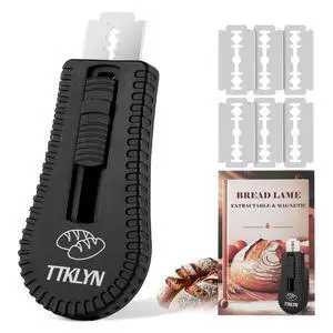 TTKLYN Bread Lame Dough Scoring Tool | Extractable & Magnetic Bread Scoring Tool with 6 Razor Blades TTKLYN Bread Lame Dough Scoring Tool | Extractable & Magnetic Bread Scoring Tool with 6 Razor Blades