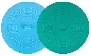 Tub Stopper 2PCS,Bathtub Drain Stopper,6 inches Bathtub Tub Drain Cover Stopper,Silicone Drain Plug Plug,Kitchen Bathroom Hair Water Shower Stopper,Large Bathroom Laundry Accessories (Blue/Green) Tub Stopper 2PCS,Bathtub Drain Stopper,6 inches Bathtub Tub Drain Cover Stopper,Silicone Drain Plug Plug,Kitchen Bathroom Hair Water Shower Stopper,Large Bathroom Laundry Accessories (Blue/Green)