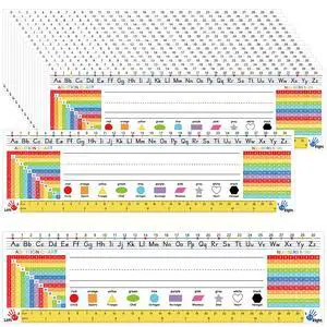 36PCS Desk Name Tags for Classroom 3.9x13.8in Colorful Student Name Plates Multipurpose Manuscript Desk Nameplate with Alphabet Number Line for Kindergarten Preschool 1st 2nd 3rd Grade Teaching Supply 36PCS Desk Name Tags for Classroom 3.9x13.8in Colorful Student Name Plates Multipurpose Manuscript Desk Nameplate with Alphabet Number Line for Kindergarten Preschool 1st 2nd 3rd Grade Teaching Supply