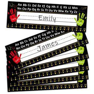36Pcs Black Desk Name Tags for Classroom Traditional Manuscript Student Name Plate Black Desk Labels with Alphabet Number for Kindergarten Preschool Back to School Classroom Decoration 36Pcs Black Desk Name Tags for Classroom Traditional Manuscript Student Name Plate Black Desk Labels with Alphabet Number for Kindergarten Preschool Back to School Classroom Decoration