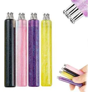 5 Petal Flower Nail Dotting Pen, 1.8mm Fine Tip, Nail Art Tool for Painting, Sculpting, Rhinestone DIY and Salon, 4 Pieces 5 Petal Flower Nail Dotting Pen, 1.8mm Fine Tip, Nail Art Tool for Painting, Sculpting, Rhinestone DIY and Salon, 4 Pieces