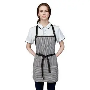 Corfully Kitchen Aprons for Women with Pockets, Adjustable Server Apron, Aprons for Cooking Men/Women(Black Stripes) Corfully Kitchen Aprons for Women with Pockets, Adjustable Server Apron, Aprons for Cooking Men/Women(Black Stripes)