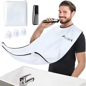 Beard Bib, Non-Stick Beard Apron, Waterproof Hair Trimming Catcher, Breathable Hair Catcher for Shaving, Premium Shaving Accessories for Men, Gifts for Men Beard Bib, Non-Stick Beard Apron, Waterproof Hair Trimming Catcher, Breathable Hair Catcher for Shaving, Premium Shaving Accessories for Men, Gifts for Men