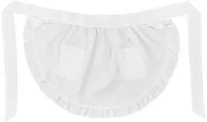 Cosplay Waist Apron, White Aprons for Women with Pockets Cute Ruffle Maid Half Apron for Women Girls Party Cosplay Costumes Dress Accessory Kitchen Party Favors Cooking Gardening Cosplay Waist Apron, White Aprons for Women with Pockets Cute Ruffle Maid Half Apron for Women Girls Party Cosplay Costumes Dress Accessory Kitchen Party Favors Cooking Gardening