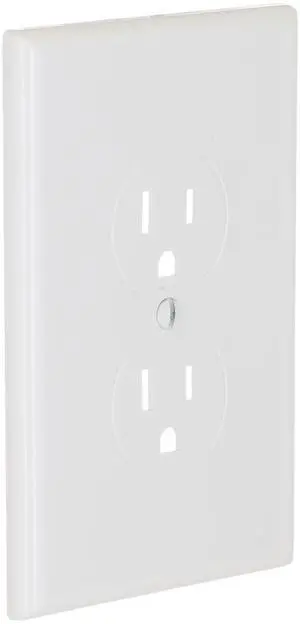 2520W MASQUE White 1-Gang Duplex Jumbo Electrical Outlet Cover Wall Plate, Replaces Old Wall Plate for Electric Outlet, Home Improvement Essential, White, 1-Pack 2520W MASQUE White 1-Gang Duplex Jumbo Electrical Outlet Cover Wall Plate, Replaces Old Wall Plate for Electric Outlet, Home Improvement Essential, White, 1-Pack