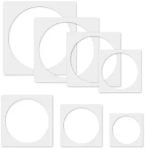 Stencil, 8 PCS Different Size Round Stencils, Template Stencil, Large Stencil for Spray Painting, Painting Template for Fabric Walls Arts Paper Stencil, 8 PCS Different Size Round Stencils, Template Stencil, Large Stencil for Spray Painting, Painting Template for Fabric Walls Arts Paper