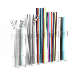 Straw Holder for Cabinet Door, Reusable Tumbler Straw Organizer Storage Container Mount for Kitchen Counter Cupboard Door (Transparent, 9.5inch) Straw Holder for Cabinet Door, Reusable Tumbler Straw Organizer Storage Container Mount for Kitchen Counter Cupboard Door (Transparent, 9.5inch)