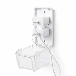 Baby Safety Outlet Cover Box, Transparent Door, Baby Proof Outlet Covers, Plug Covers for Electrical Outlets Baby Safety Outlet Cover Box, Transparent Door, Baby Proof Outlet Covers, Plug Covers for Electrical Outlets