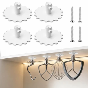 4 Pack Stand Mixer Attachment Holders for Kitchenaid Mixer Accessories | Compatible with Kitchenaid Mixer Accessories,Flex Edge Beater, Flat Beater, Dough Hooks and Wire Whip Organizer 4 Pack Stand Mixer Attachment Holders for Kitchenaid Mixer Accessories | Compatible with Kitchenaid Mixer Accessories,Flex Edge Beater, Flat Beater, Dough Hooks and Wire Whip Organizer