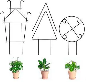 3 Packs Trellis for Climbing Plants Indoor | Small Garden Metal Trellis for Potted Plants, Plants Accessories with Different Patterns for Vine Ivy Flower Plant Support 3 Packs Trellis for Climbing Plants Indoor | Small Garden Metal Trellis for Potted Plants, Plants Accessories with Different Patterns for Vine Ivy Flower Plant Support
