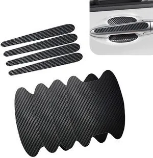 8pcs Car Door Handle Protector, Carbon Fiber Handle Sticker, Black | Scratch Protector, Waterproof Self-Adhesive, Protecting Door Handles & Cups, Universal Stylish Decoration for Most Vehicles 8pcs Car Door Handle Protector, Carbon Fiber Handle Sticker, Black | Scratch Protector, Waterproof Self-Adhesive, Protecting Door Handles & Cups, Universal Stylish Decoration for Most Vehicles