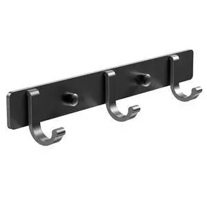 Wall Mount Coat Rack with 3 Hooks, Wall Organizer for Coats, Hats, Towels, Bags, Ideal for Entryway, Bathroom, or Bedroom Wall Mount Coat Rack with 3 Hooks, Wall Organizer for Coats, Hats, Towels, Bags, Ideal for Entryway, Bathroom, or Bedroom
