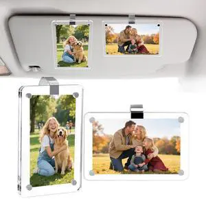 EpaiLuckyou Car Picture Holder, Photo Holder for Car, Car Photo Holder | Acrylic Magnetic Car Picture Frame for Car Accessories,Universal Car Visor Photo Clip,Suitable for Family, Couple, Pet Photos EpaiLuckyou Car Picture Holder, Photo Holder for Car, Car Photo Holder | Acrylic Magnetic Car Picture Frame for Car Accessories,Universal Car Visor Photo Clip,Suitable for Family, Couple, Pet Photos