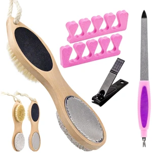 4 in 1 Foot File Callus Remover with Pumice Stone Feet Scrubber Dead Skin Foot Rasp Dense Foots Brush for Shower,Foot Pumice Tools Kit with Cuticle File,Foot Care Tools for Man Woman Home 4 in 1 Foot File Callus Remover with Pumice Stone Feet Scrubber Dead Skin Foot Rasp Dense Foots Brush for Shower,Foot Pumice Tools Kit with Cuticle File,Foot Care Tools for Man Woman Home