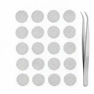 20PCS Earbud Mesh Filters with Tweezers, 0.16in (4mm) Stainless Steel Dustproof Screens, Replacement Earphone Grill Covers for in-Ear Earbuds, Fits Most IEM Earphones 20PCS Earbud Mesh Filters with Tweezers, 0.16in (4mm) Stainless Steel Dustproof Screens, Replacement Earphone Grill Covers for in-Ear Earbuds, Fits Most IEM Earphones
