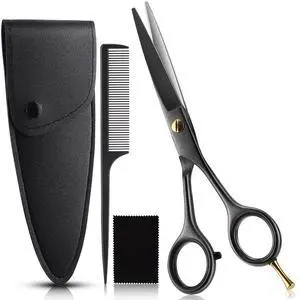 Cutting Scissors Professional 6.9", 4 in 1 Premium High Carbon Stainless Steel Hair Cutting Shears, Barber Scissors, Ergonomic Design Shears for Hair Cutting Trimming for Salon & Home Cutting Scissors Professional 6.9", 4 in 1 Premium High Carbon Stainless Steel Hair Cutting Shears, Barber Scissors, Ergonomic Design Shears for Hair Cutting Trimming for Salon & Home