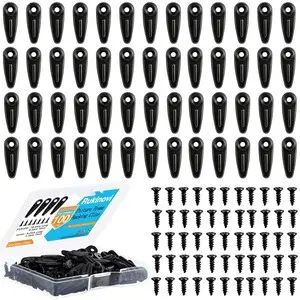Picture Frame Backing Clips with Screws,100 Sets Black Durable Plastic Turn Button Backing Fasteners for Canvas Art,Shadow Box,Hanging Photos,Pictures Framing Supplies (A-Black) Picture Frame Backing Clips with Screws,100 Sets Black Durable Plastic Turn Button Backing Fasteners for Canvas Art,Shadow Box,Hanging Photos,Pictures Framing Supplies (A-Black)