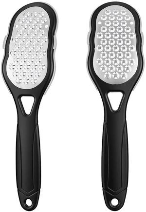 2 Pcs Foot Files with Skin Catcher, Professional Stainless Steel Pedicure Callus Remover Foot Scraper Pedicure Feet Grater Feet Scrubber Dead Skin Remover Ergonomic Handle for Hard Skin, Dryness 2 Pcs Foot Files with Skin Catcher, Professional Stainless Steel Pedicure Callus Remover Foot Scraper Pedicure Feet Grater Feet Scrubber Dead Skin Remover Ergonomic Handle for Hard Skin, Dryness