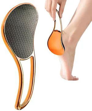 Glass Foot File, Crystal Glass Callus Remover Foot Scrubber and Heel Scraper for Men, Women, Dead Skin Removal Pedicure Tool, Gold Glass Foot File, Crystal Glass Callus Remover Foot Scrubber and Heel Scraper for Men, Women, Dead Skin Removal Pedicure Tool, Gold