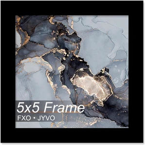5x5 Frame for Picture Photo Poster Square Tabletop/Wall Mount | Black Light Weight and High Transparent 5 x 5 Frame for 5by5 Pciture Display(1 Pack|Black|5x5) 5x5 Frame for Picture Photo Poster Square Tabletop/Wall Mount | Black Light Weight and High Transparent 5 x 5 Frame for 5by5 Pciture Display(1 Pack|Black|5x5)