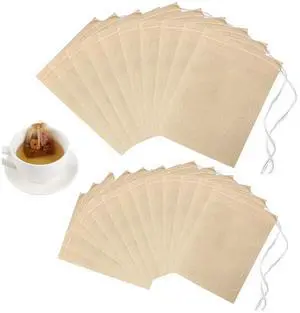 200 Pcs Loose Leaf Tea Bags, Disposable Tea Filter Bags with Drawstring | Unbleached Tea Bags for Loose Tea and Coffee (3.54x2.75 inch/1.96x2.75 inch) 200 Pcs Loose Leaf Tea Bags, Disposable Tea Filter Bags with Drawstring | Unbleached Tea Bags for Loose Tea and Coffee (3.54x2.75 inch/1.96x2.75 inch)