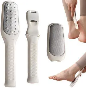 Detachable Foot File, 2-in-1 Double Sided Callus Remover Tool | Stainless Steel Plate, Coarse & Fine Dual Surface, Non-Slip Grip Handle, Portable Tool for Dead Skin & Cracked Heel Foot Care Detachable Foot File, 2-in-1 Double Sided Callus Remover Tool | Stainless Steel Plate, Coarse & Fine Dual Surface, Non-Slip Grip Handle, Portable Tool for Dead Skin & Cracked Heel Foot Care