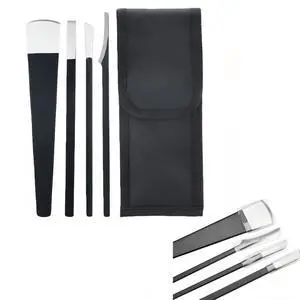4PCS Pedicure Knife Set, Steel Ingrown Toenail Removal Kit, Pedicure Callus Shaver Tools, Professional Foot Scraper, Foot Remover, Foot File Rasp for Foot Care Dead Skin Corn 6.3" - Black 4PCS Pedicure Knife Set, Steel Ingrown Toenail Removal Kit, Pedicure Callus Shaver Tools, Professional Foot Scraper, Foot Remover, Foot File Rasp for Foot Care Dead Skin Corn 6.3" - Black