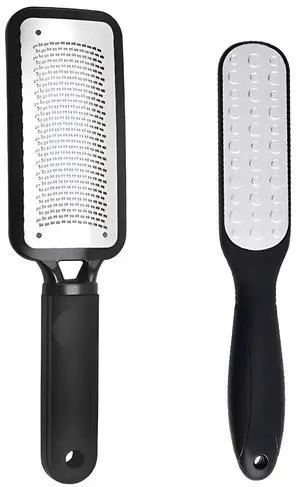YOFAN Foot File Set, 2-Pack Double-Sided Stainless Steel Callus Remover | Stainless steel & plastic, double-sided, waterproof, washable, for heel, dead skin, callus, pedicure, foot care, home YOFAN Foot File Set, 2-Pack Double-Sided Stainless Steel Callus Remover | Stainless steel & plastic, double-sided, waterproof, washable, for heel, dead skin, callus, pedicure, foot care, home